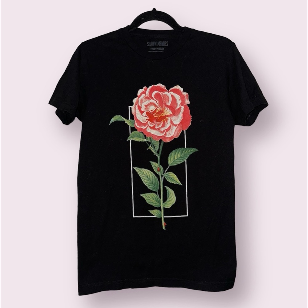 Shawn Mendes 2019‎ The Tour Flower Graphic World Tour  T-Shirt  Size S